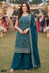 Avantika By Mrudangi Premium Georgette Embroidered Plazzo Suits